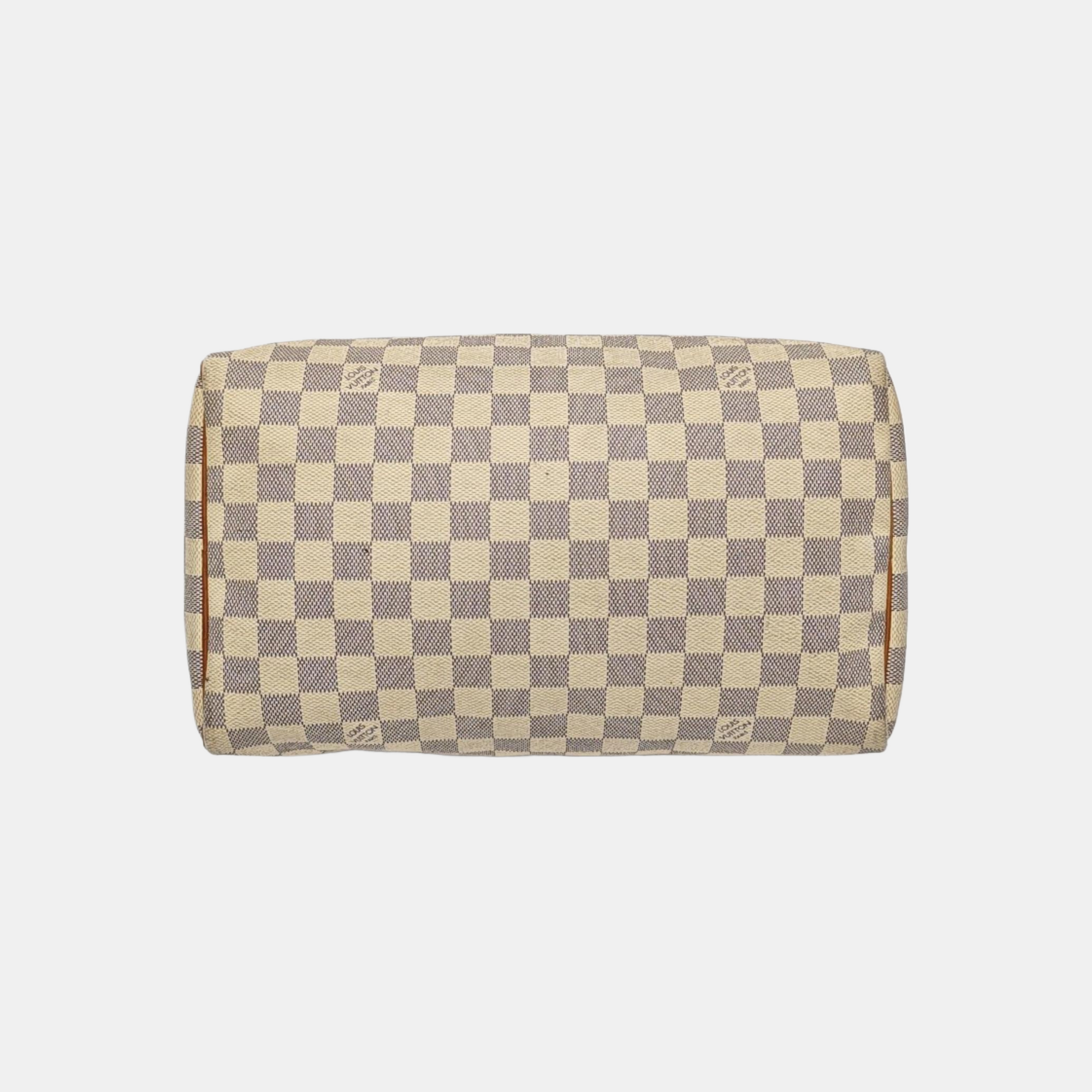 SPEEDY 30 Damier Azur Coated Canvas White