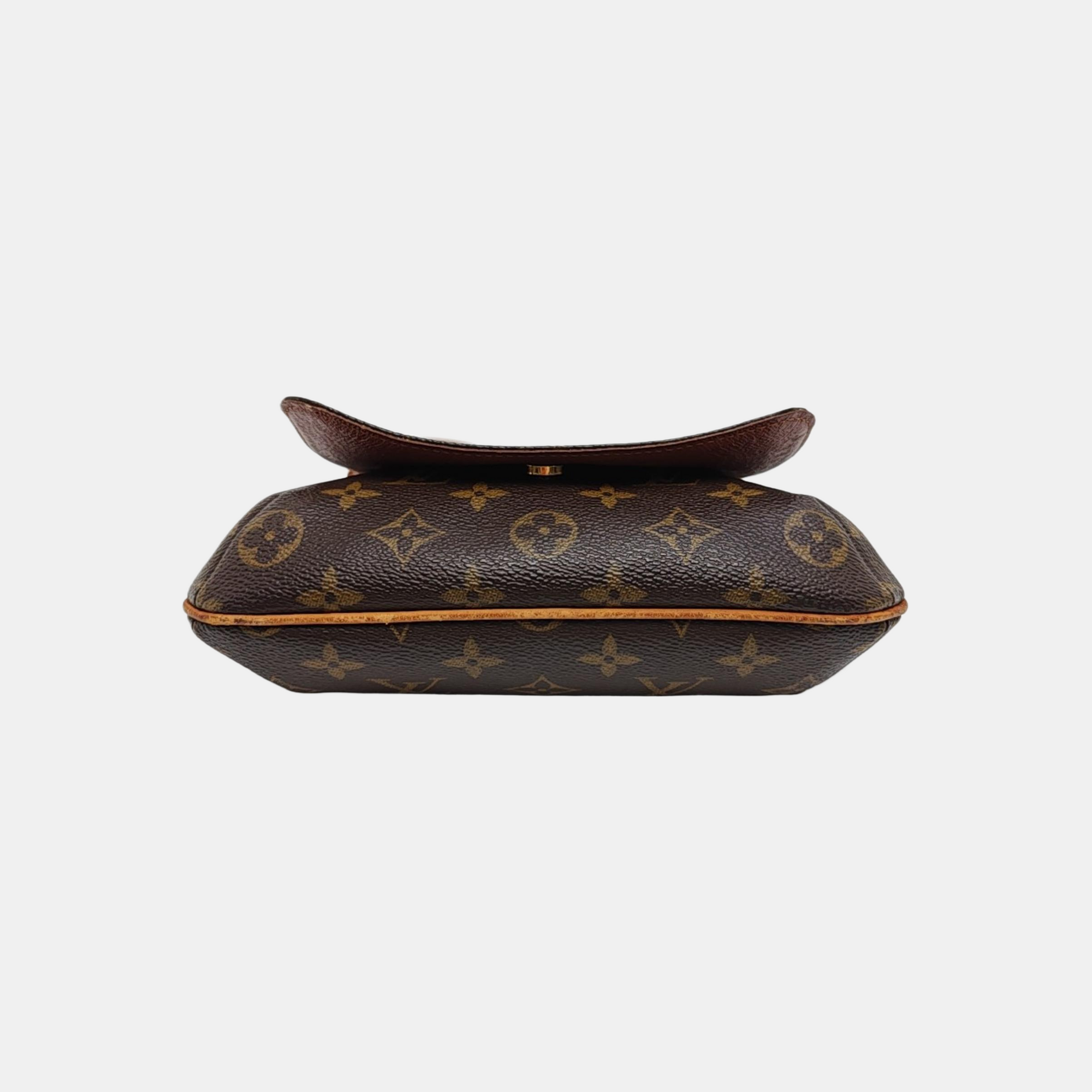 MUSETTE TANGO PM Monogram Coated Canvas Brown