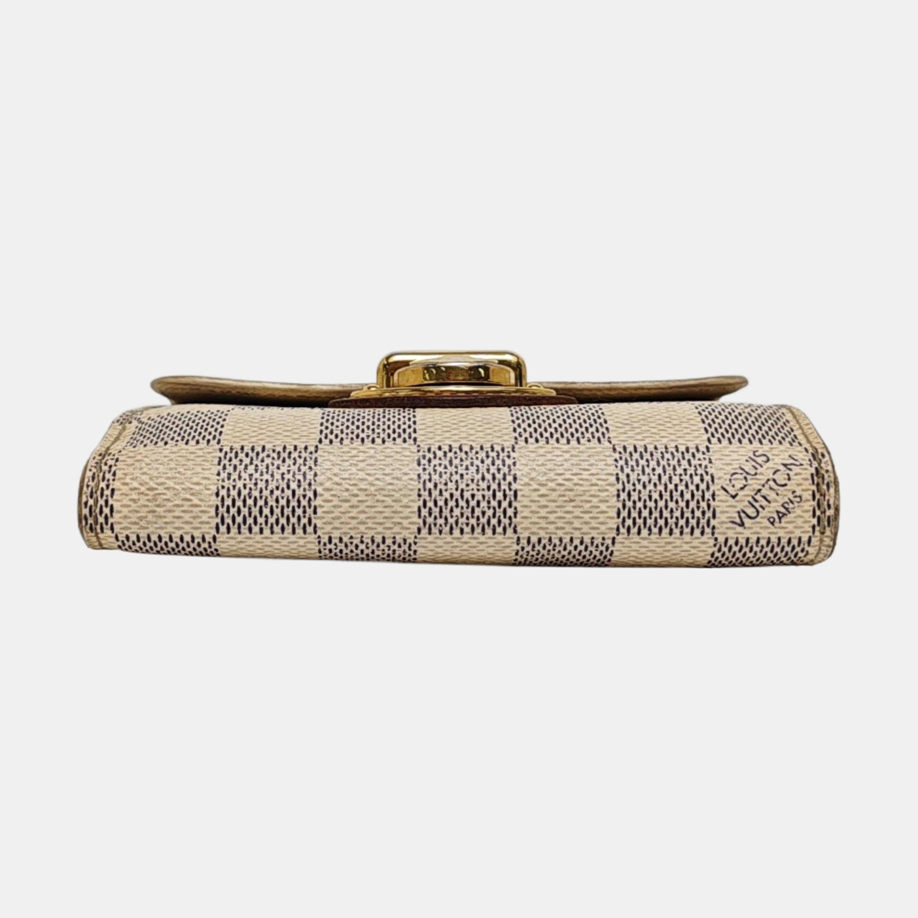 JOEY Damier Azur Coated Canvas White Wallet
