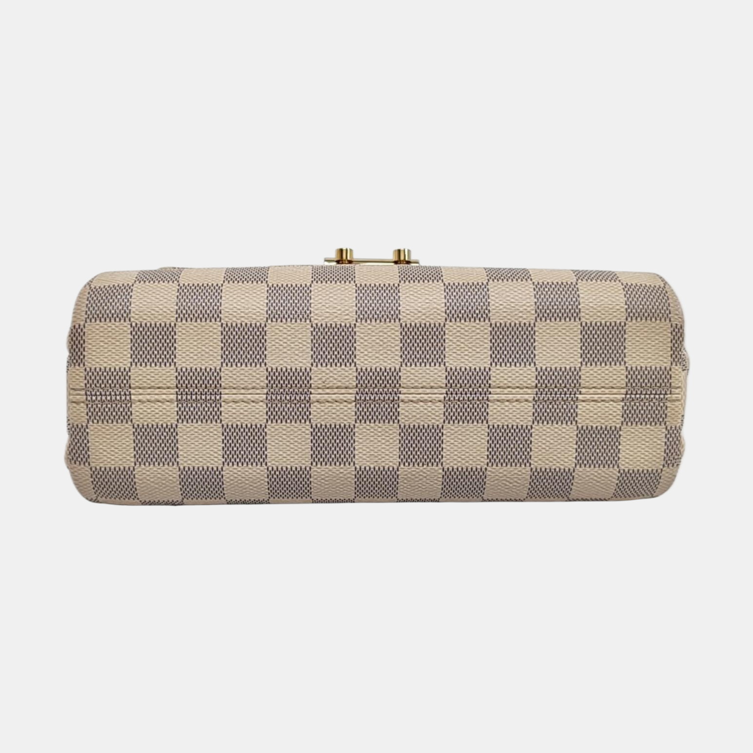 CROISETTE Damier Azur Coated Canvas White