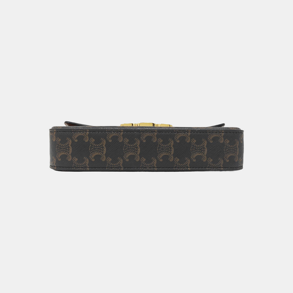 TRIOMPHE Small Coated Canvas Brown
