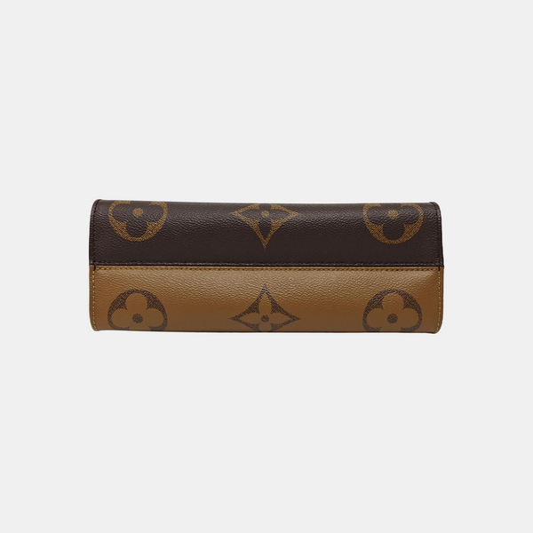 ONTHEGO EAST WEST PM Monogram Coated Canvas Brown