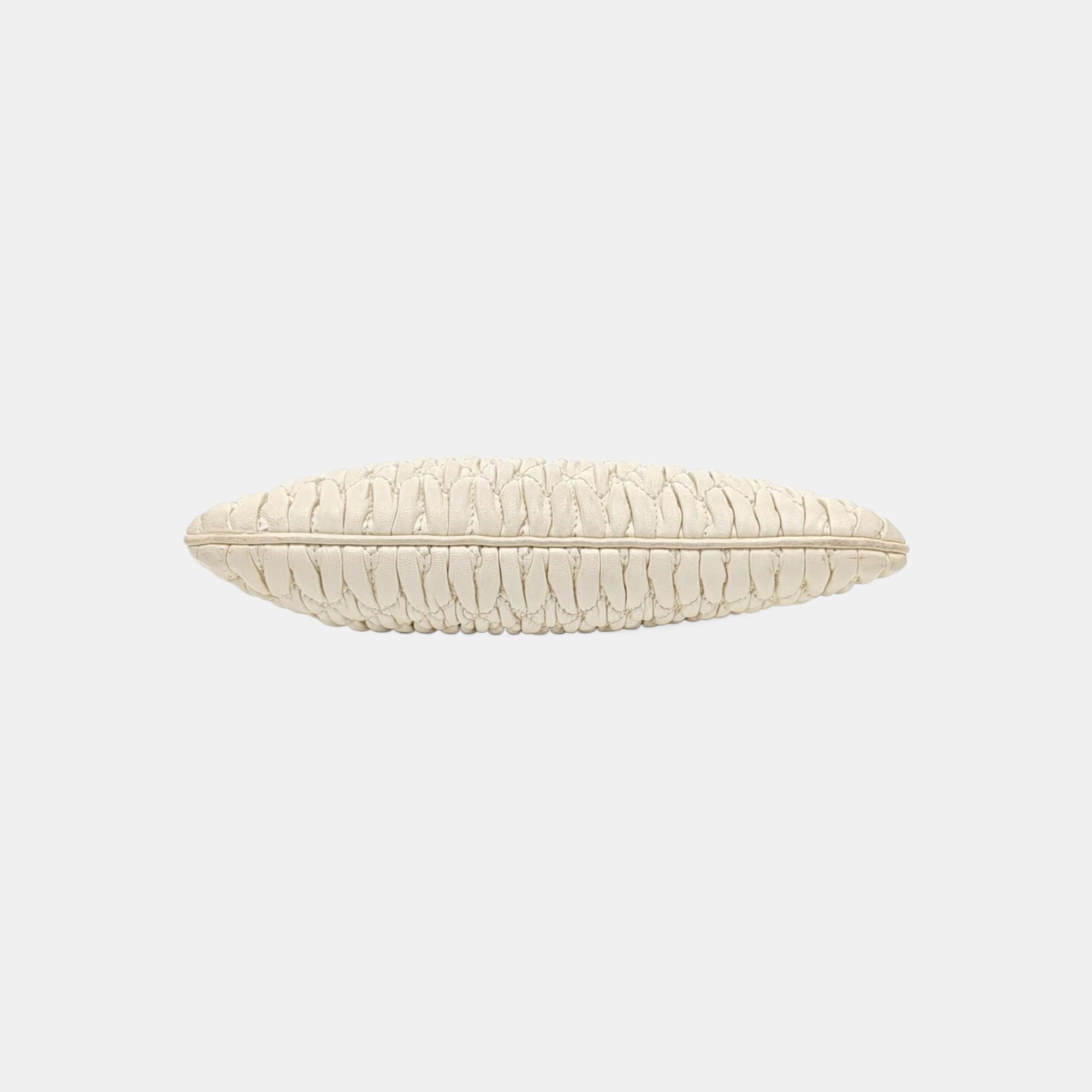 Matelassé Quilted Lambskin White