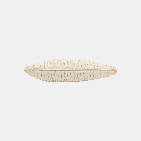 Matelassé Quilted Lambskin White