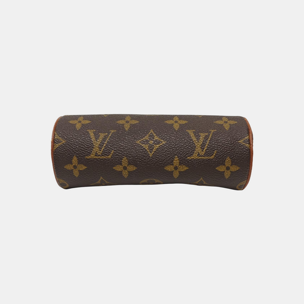 PAPILLON Mini Monogram Coated Canvas Brown
