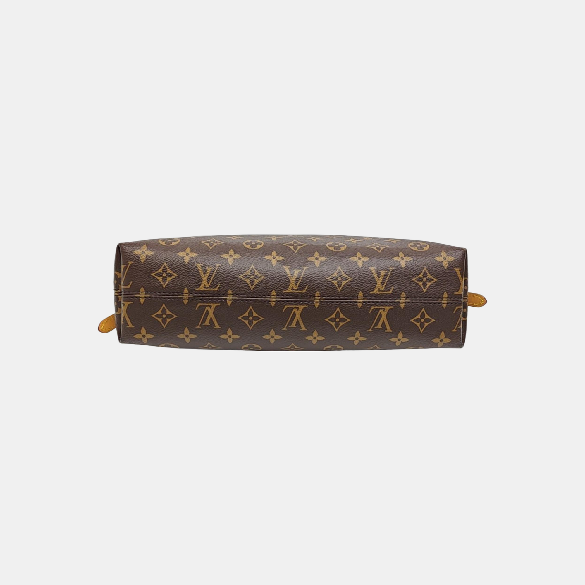CARRYALL Small Monogram Coated Canvas Brown