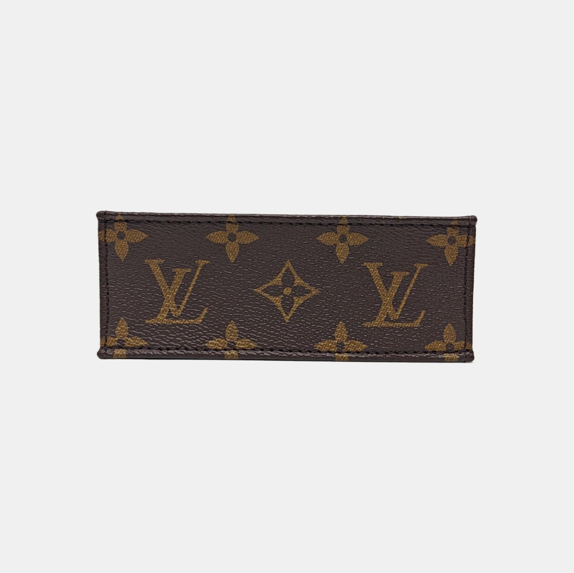 SAC PLAT Mini Monogram Coated Canvas Brown