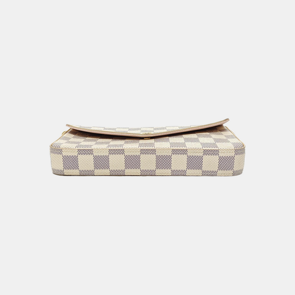FÉLICIE Damier Azur Coated Canvas White