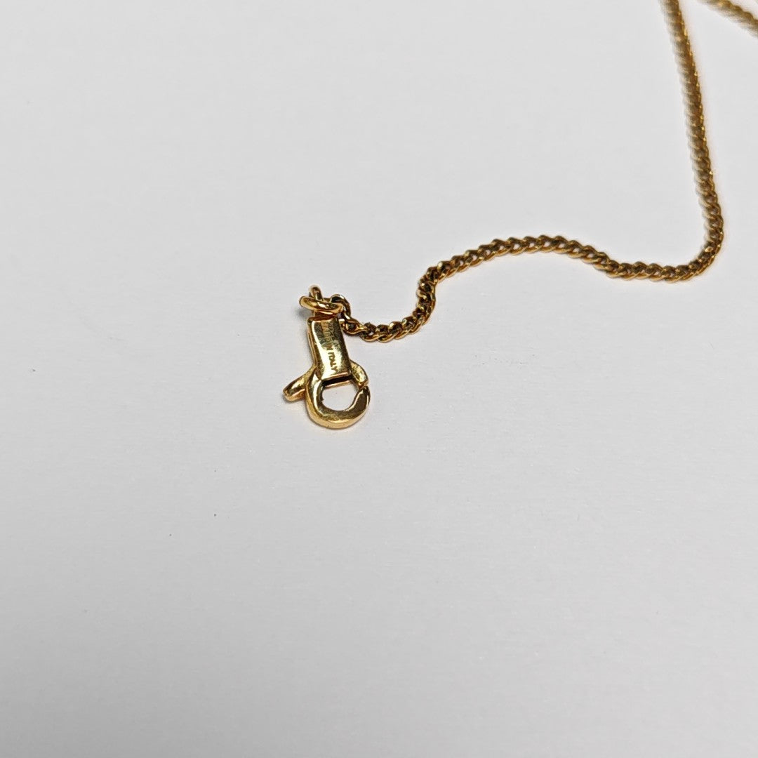 ALPHABET Brass Gold Necklace