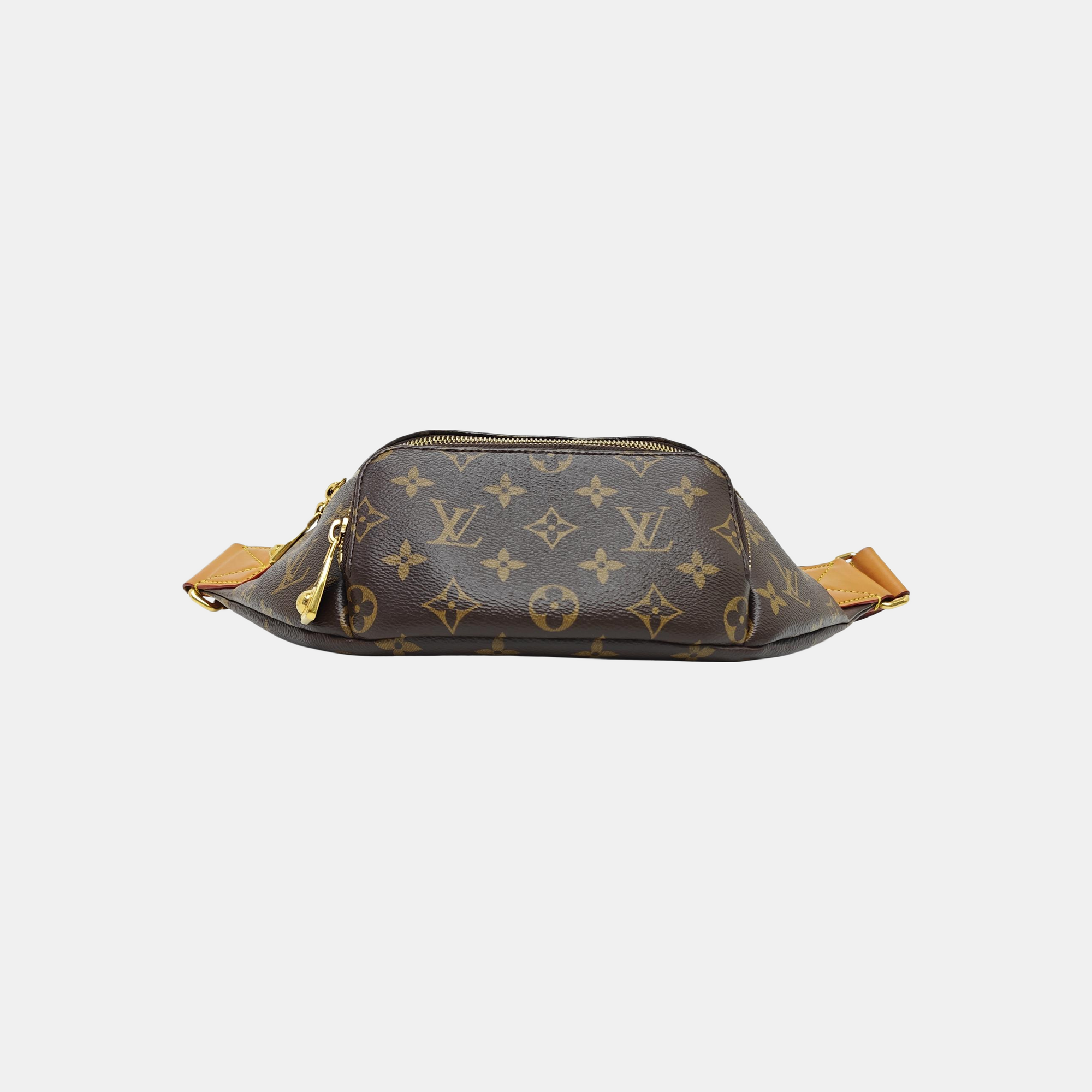 RUSH Monogram Coated Canvas Brown