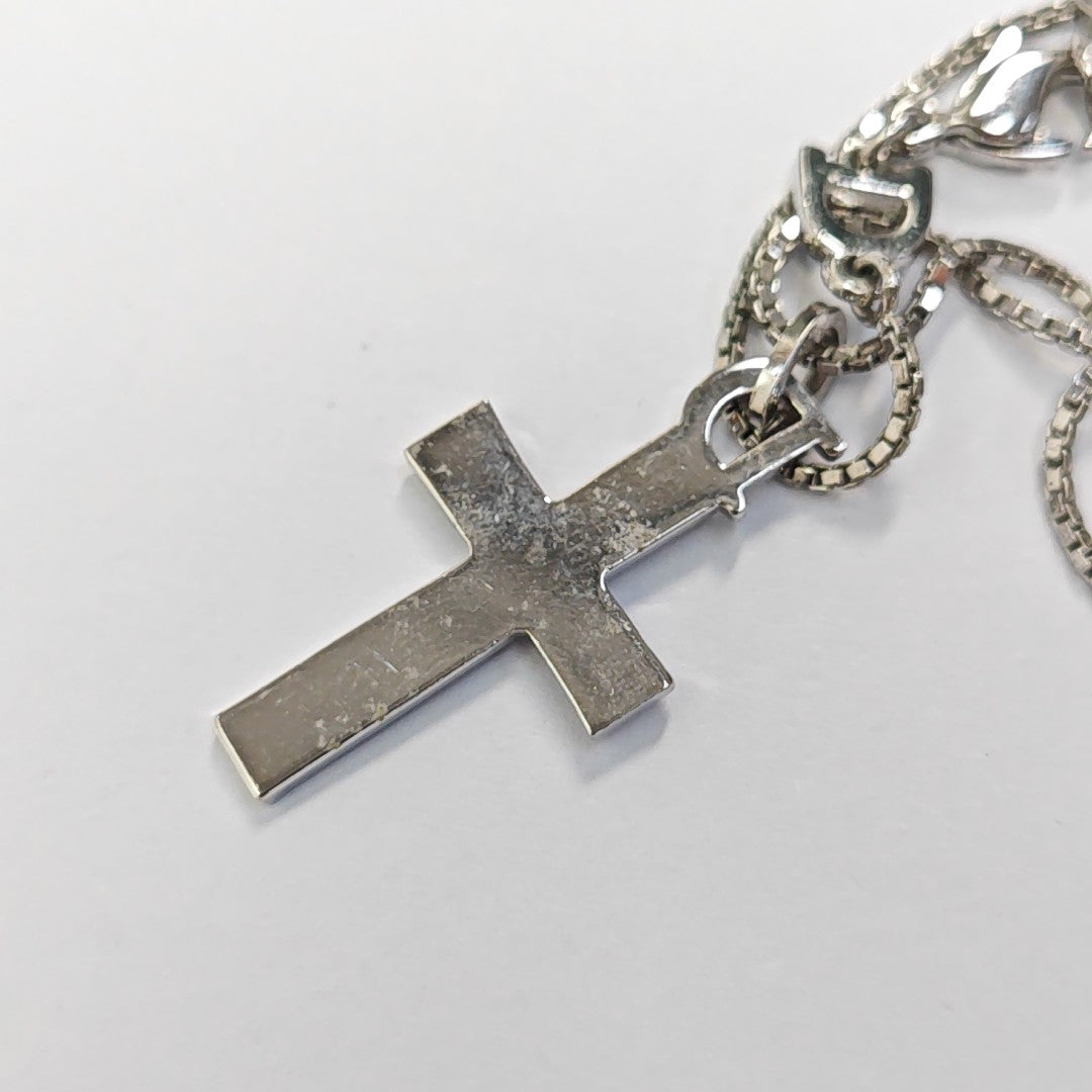 CD Swing Metal Silver Necklace