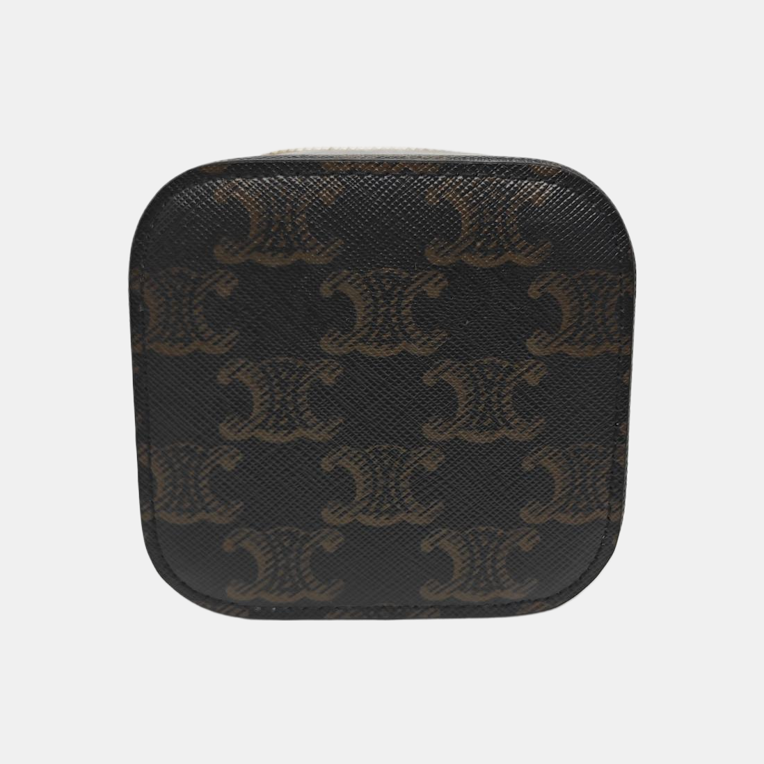 Coated Canvas Shoulder Bag Black