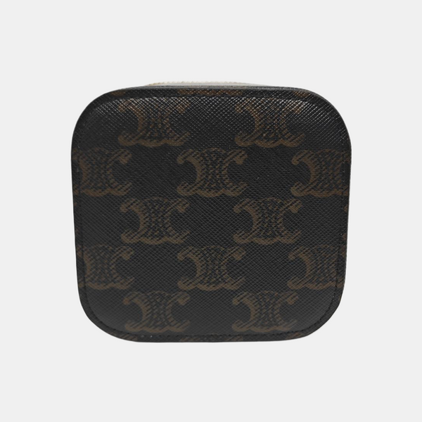 Coated Canvas Shoulder Bag Black