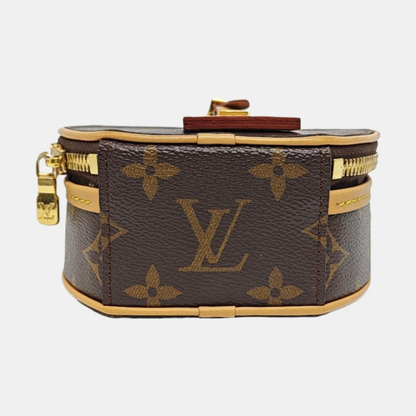 BOITE CHAPEAU Mini Monogram Coated Canvas Brown