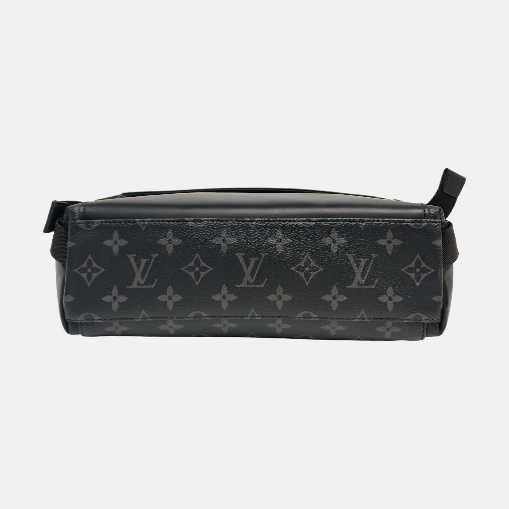 VOYAGER PM Monogram Coated Canvas Black