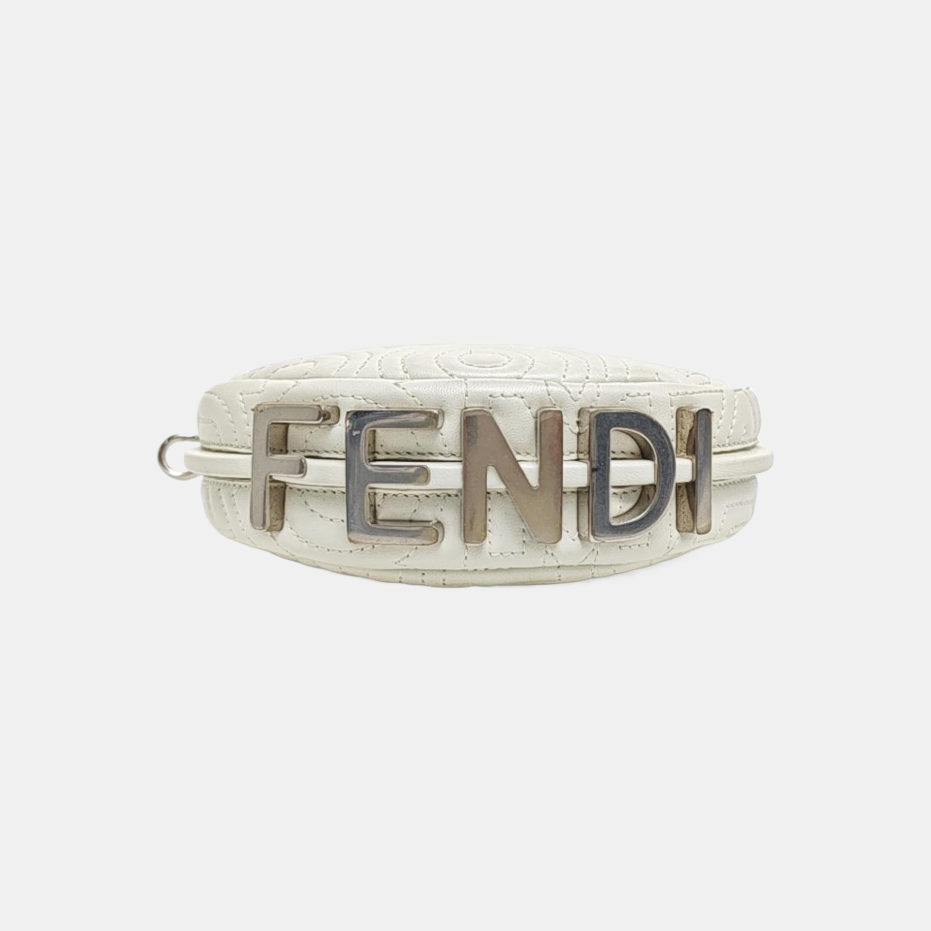 Quilted Calfskin Clutch White