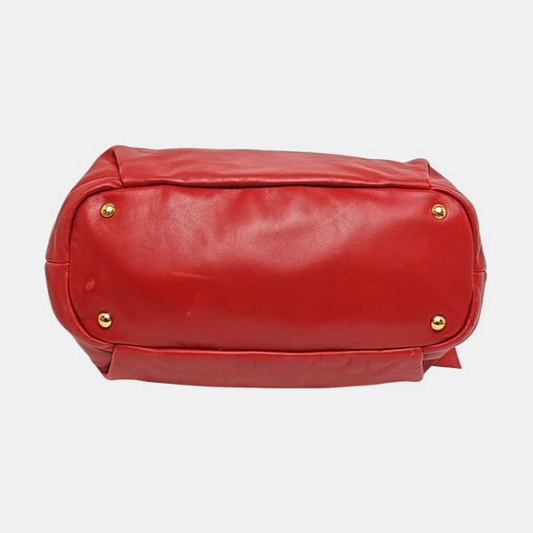 Calfskin Tote Bag Red
