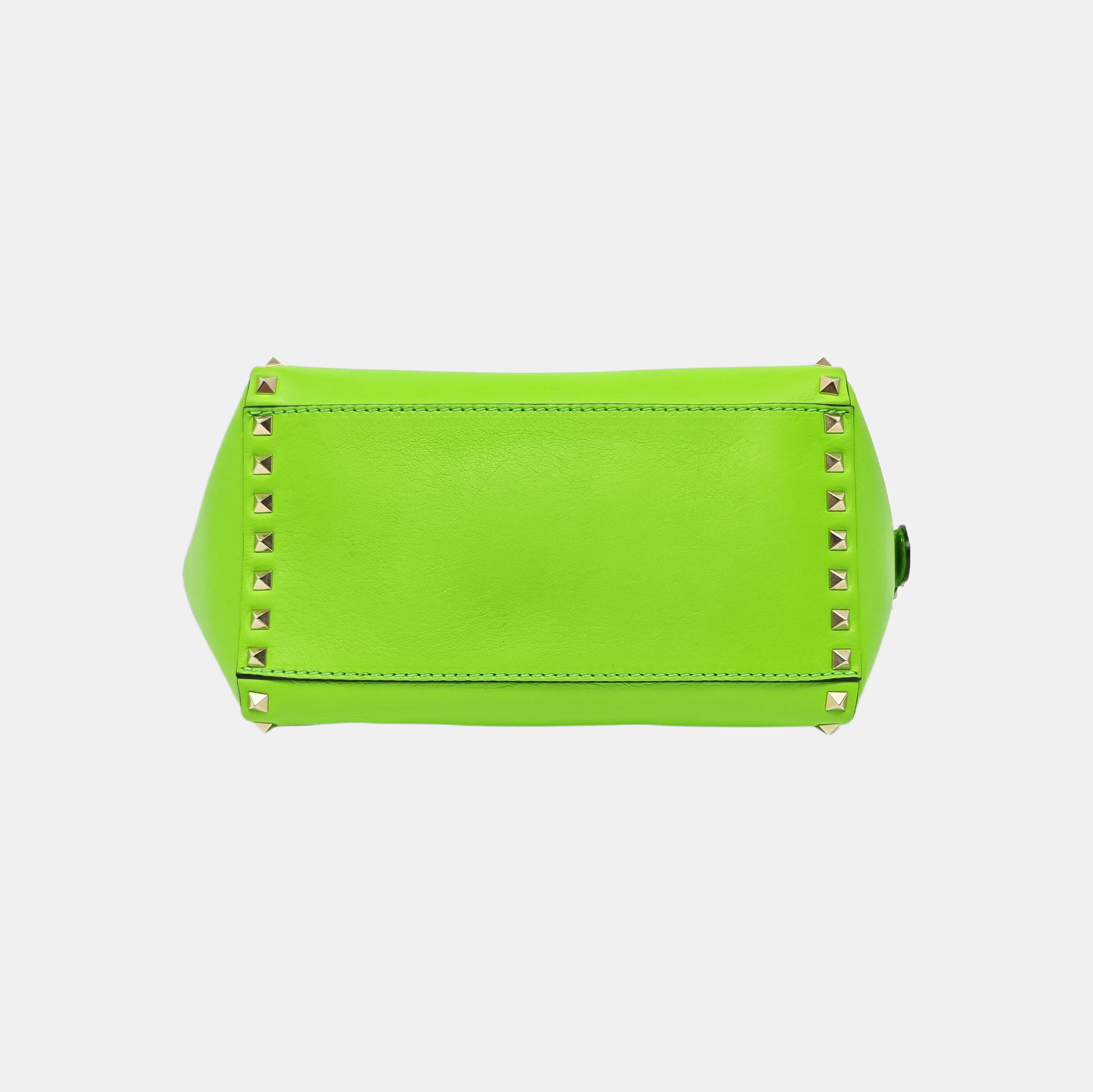 Rockstud Small Calfskin Green