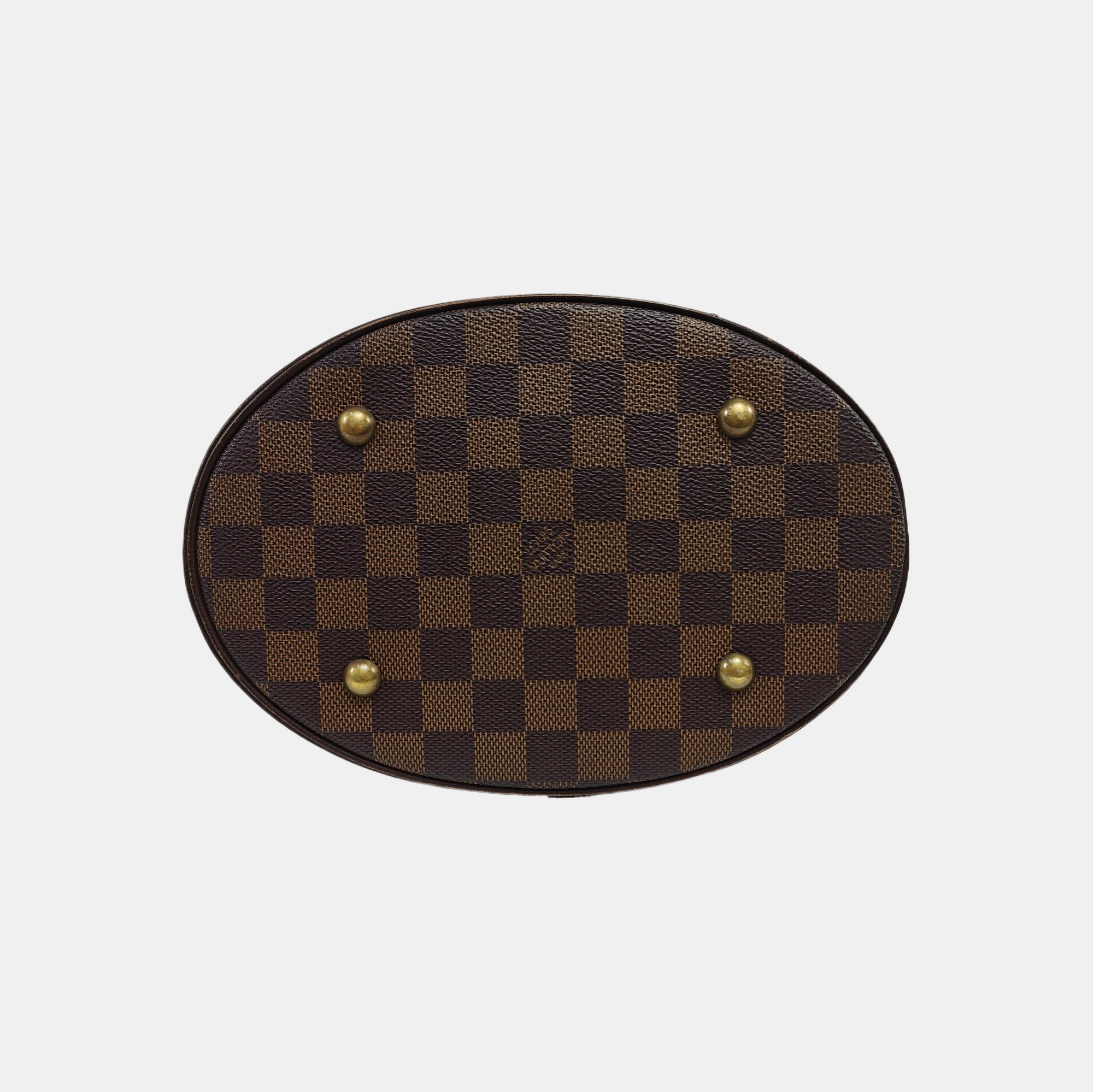 BUCKET PM Damier Ebene Coated Canvas Brown