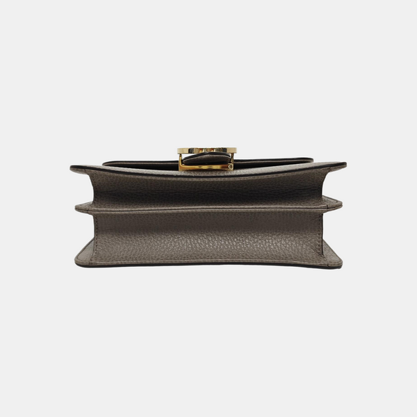 Interlocking G Small Calfskin Gray