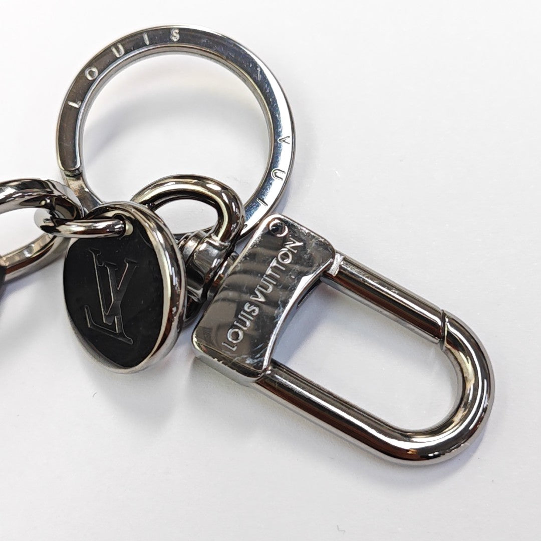Leather Bag Charm Black
