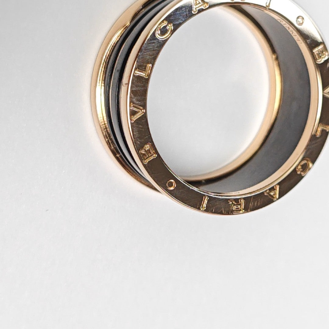 B.ZERO1 18k Rose Gold Ring EU 66