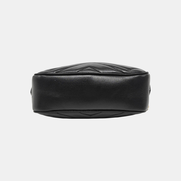 GG Marmont Mini Quilted Calfskin Black