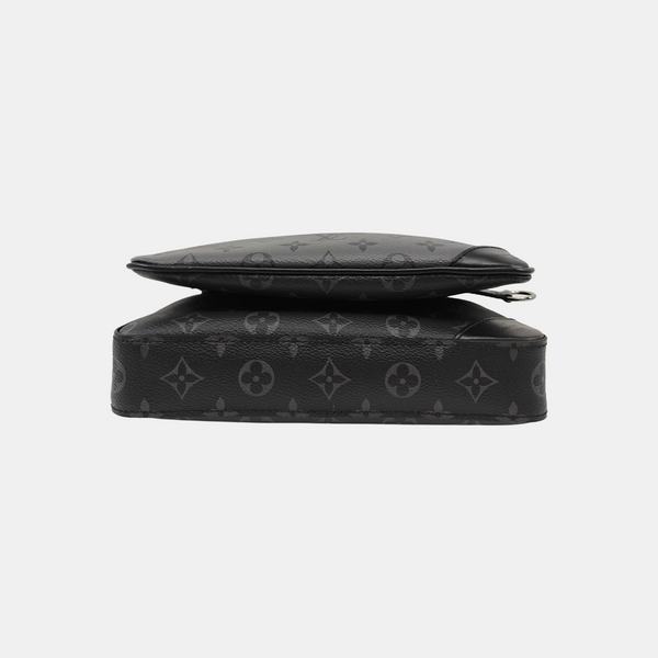 TRIO Monogram Coated Canvas Gray