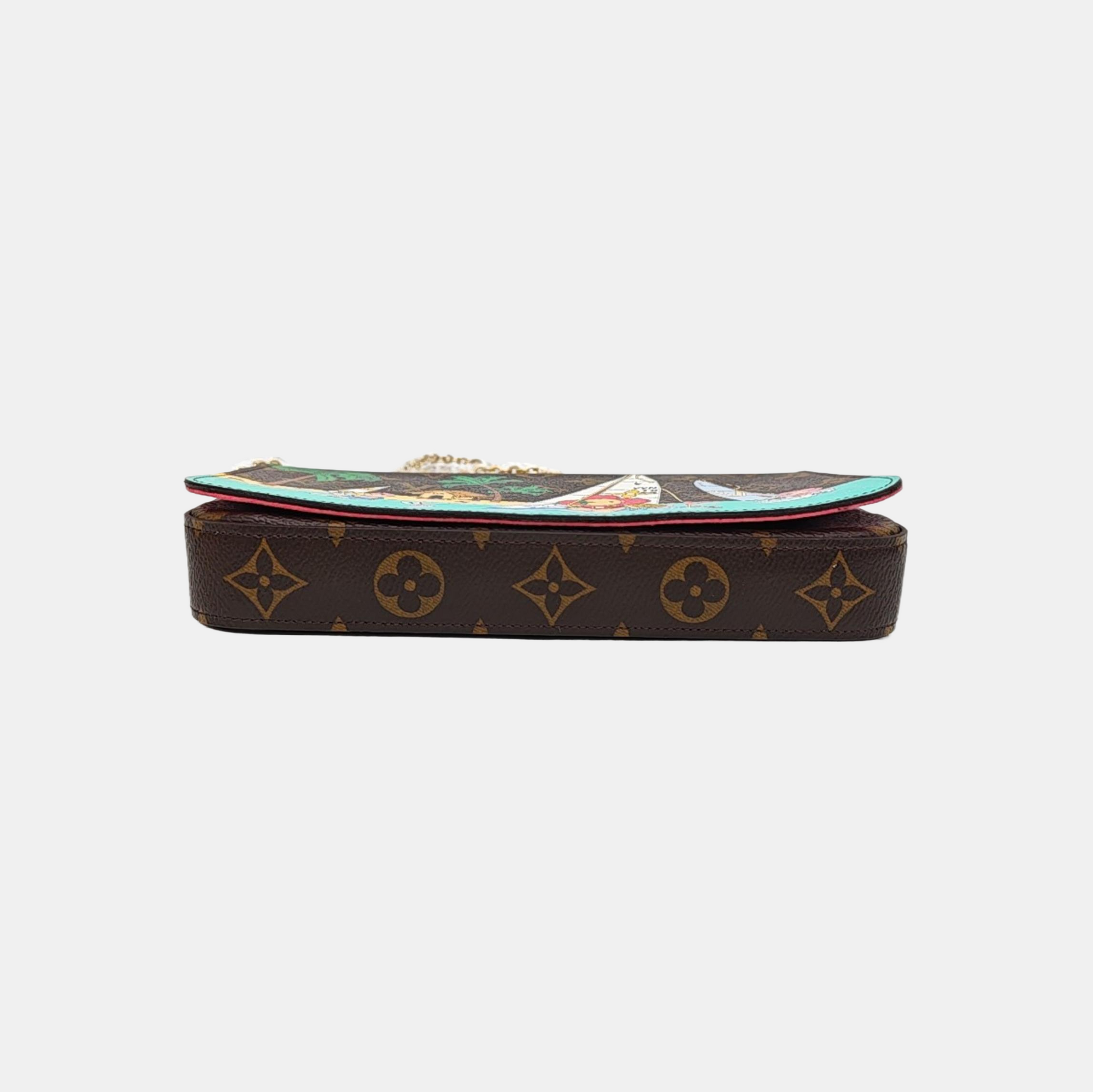 FÉLICIE Monogram Coated Canvas Brown