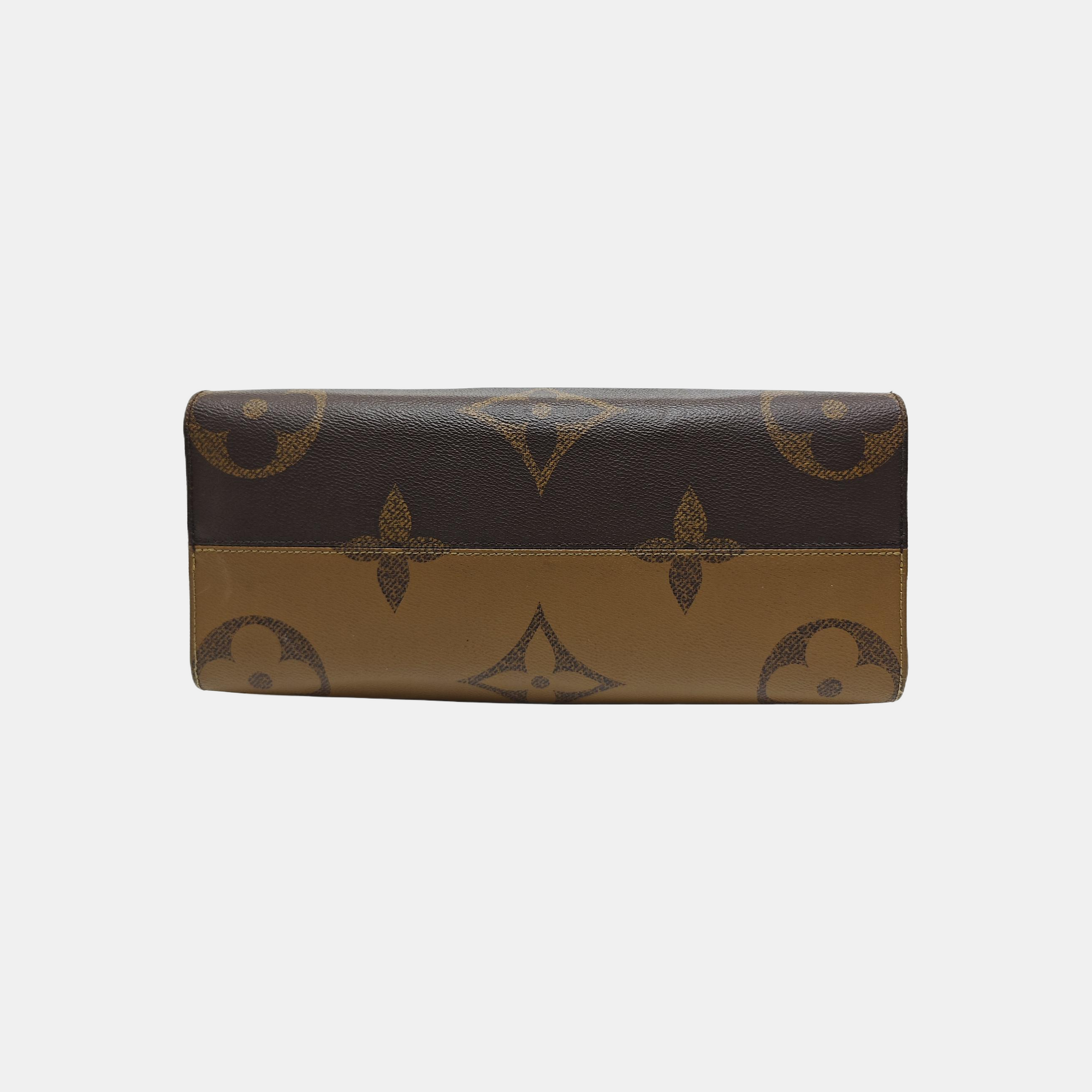 ONTHEGO MM Monogram Coated Canvas Brown