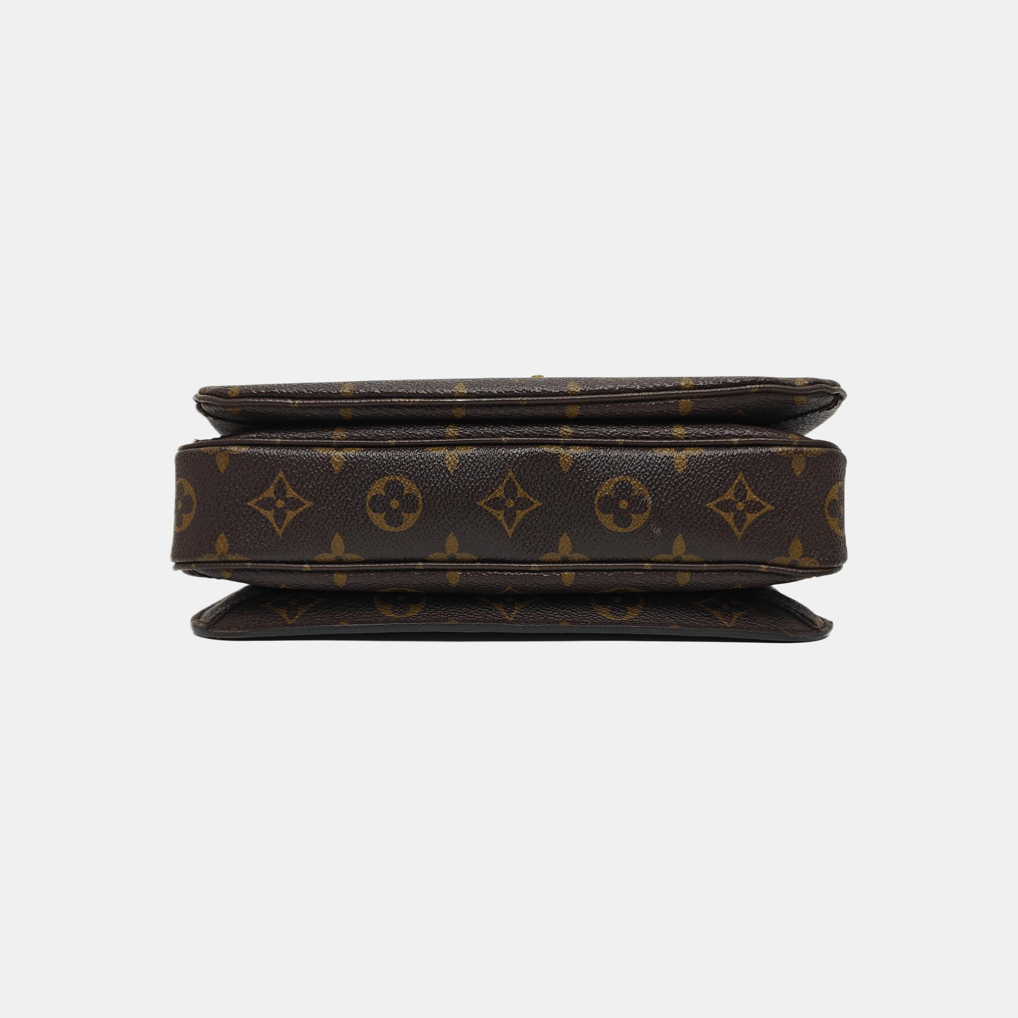 MÉTIS MM Monogram Coated Canvas Brown