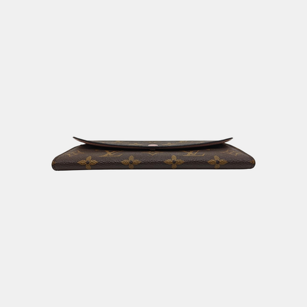 EMILIE Monogram Coated Canvas Brown Wallet