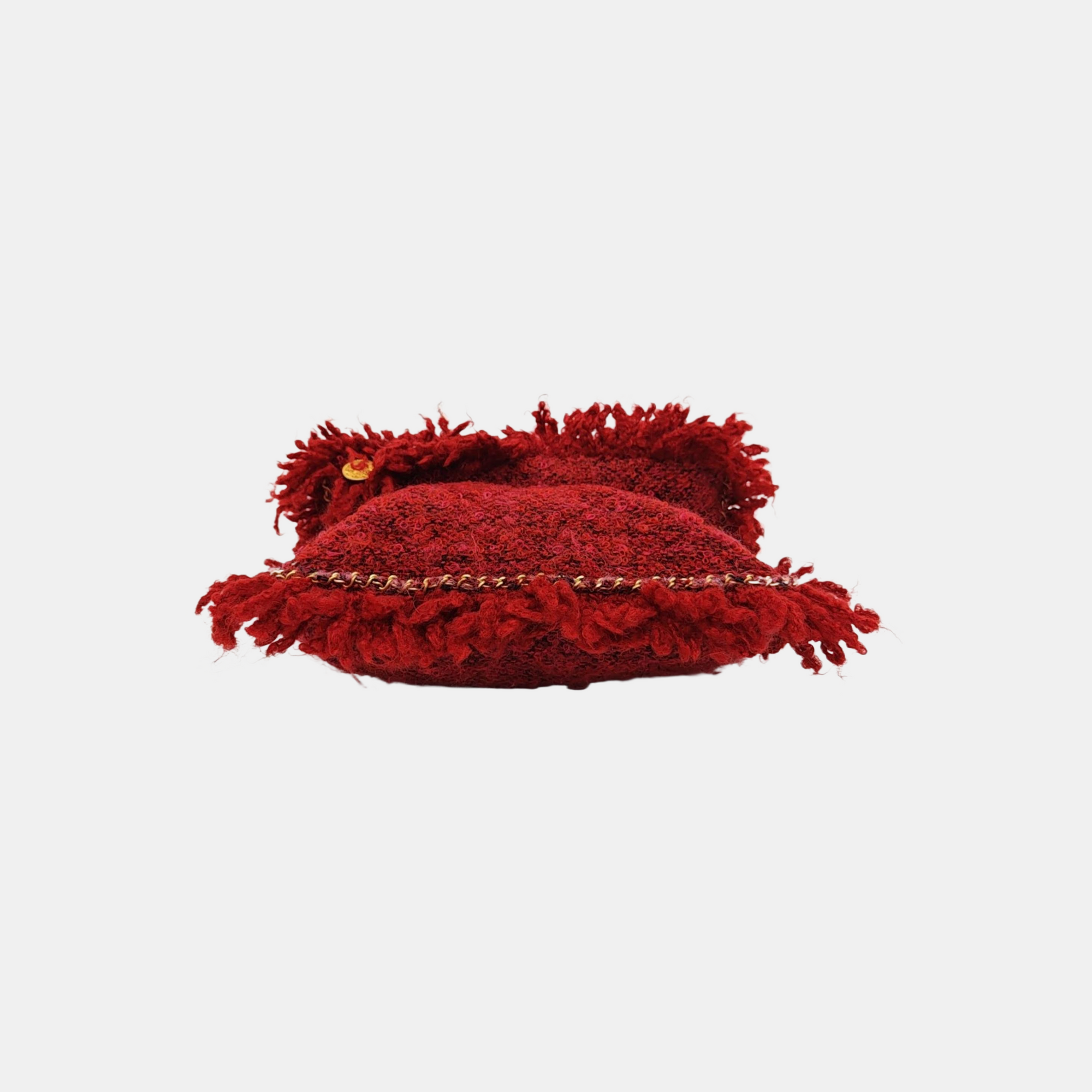 Fabric Clutch Red