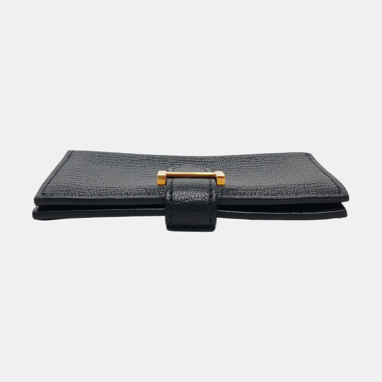 Bearn Mini Lambskin Black Card Holder