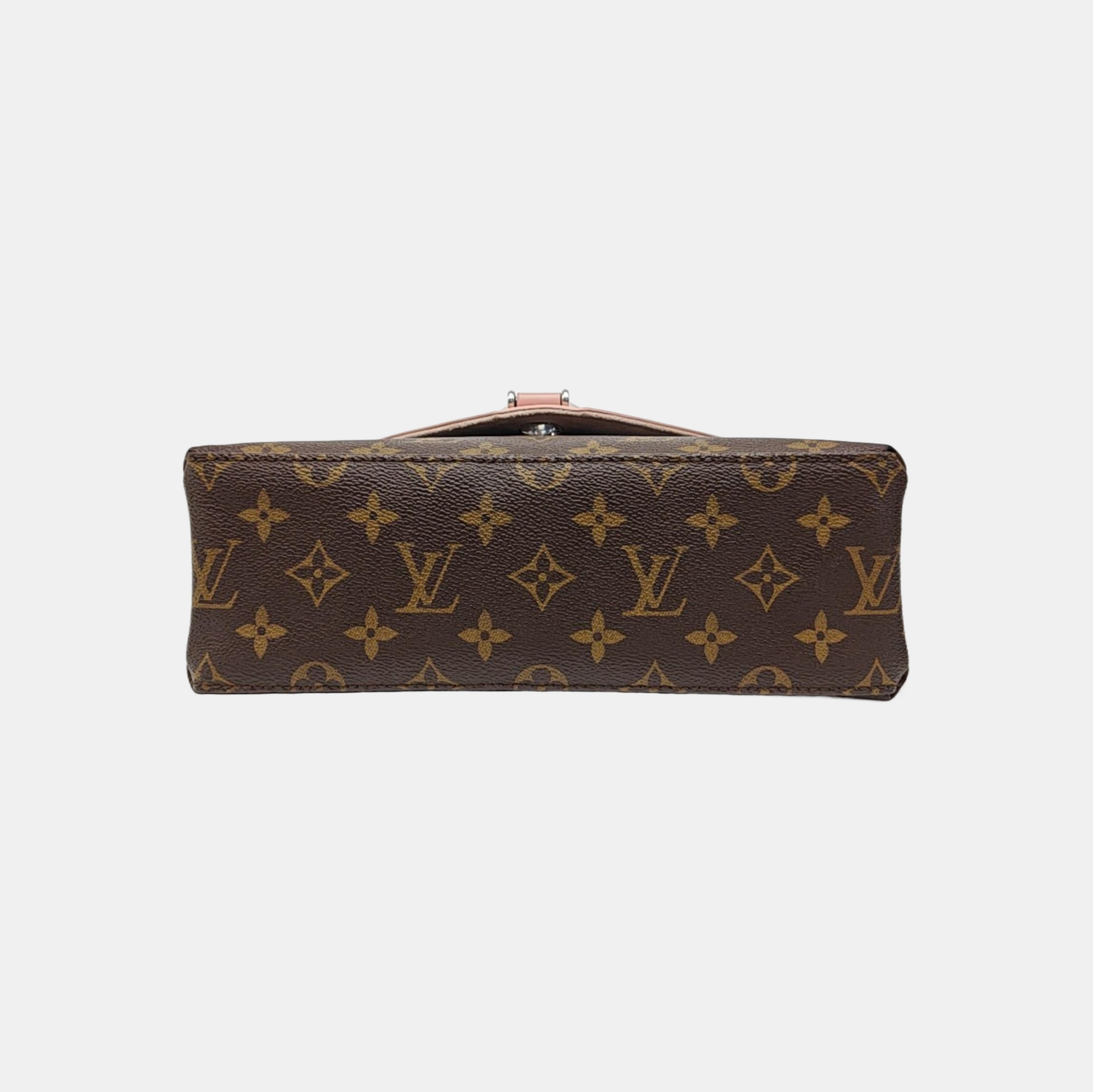 SAINT MICHEL Monogram Coated Canvas Pink