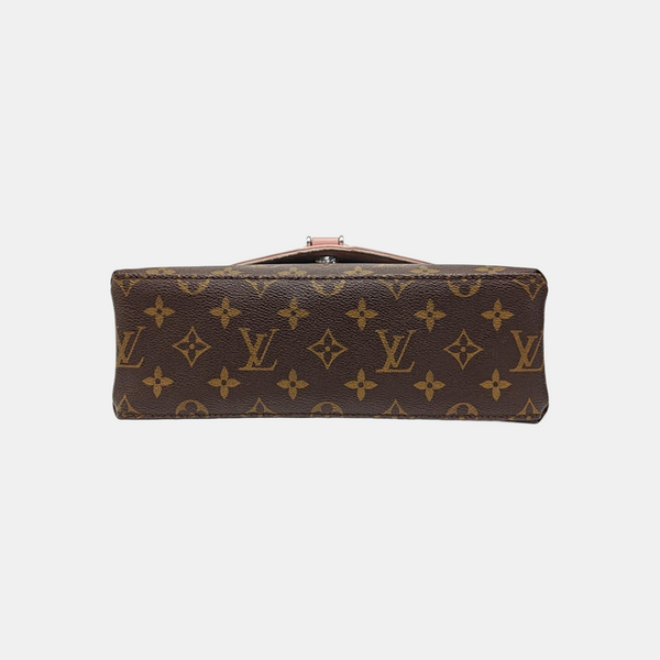 SAINT MICHEL Monogram Coated Canvas Pink