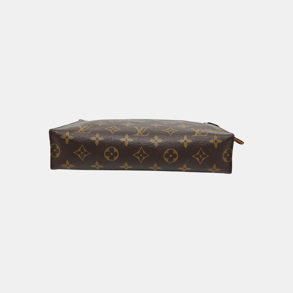 TOILET POCKET 26 Monogram Coated Canvas Brown