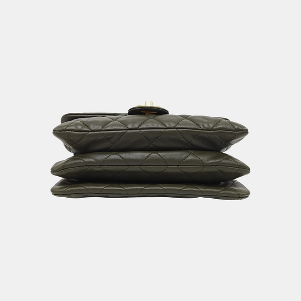 CLASSIC FLAP Mini Quilted Lambskin Green