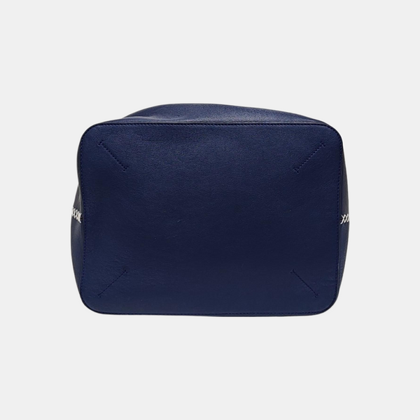 Canvas Top Handle Bag Blue