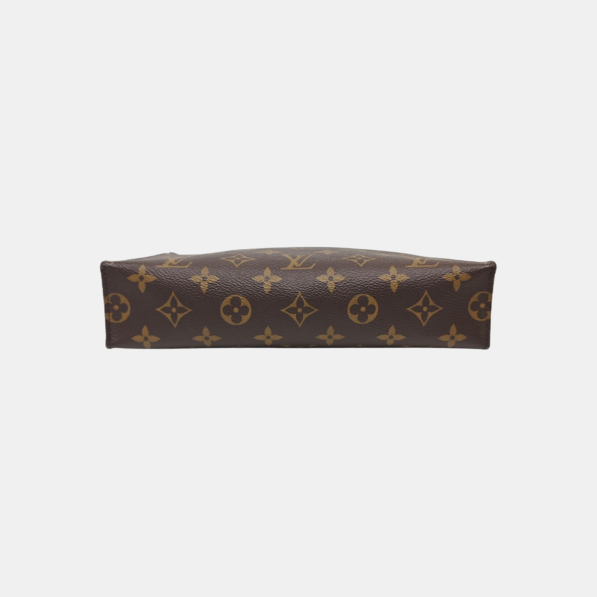TOILET POCKET 26 Monogram Coated Canvas Brown