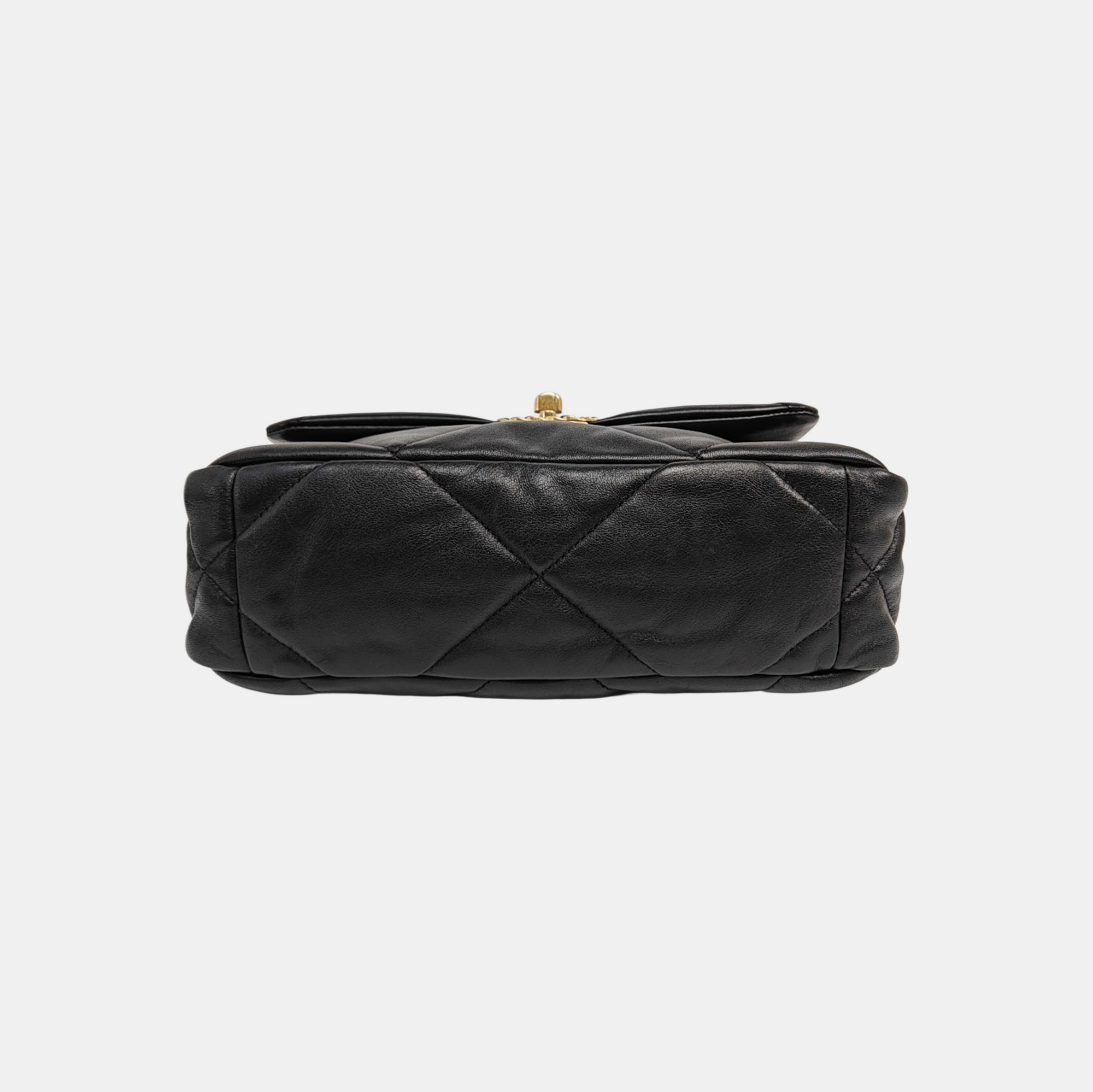 CHANEL 19 Small Quilted Lambskin Black