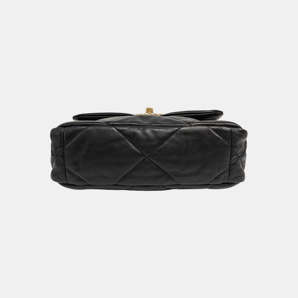 CHANEL 19 Small Quilted Lambskin Black