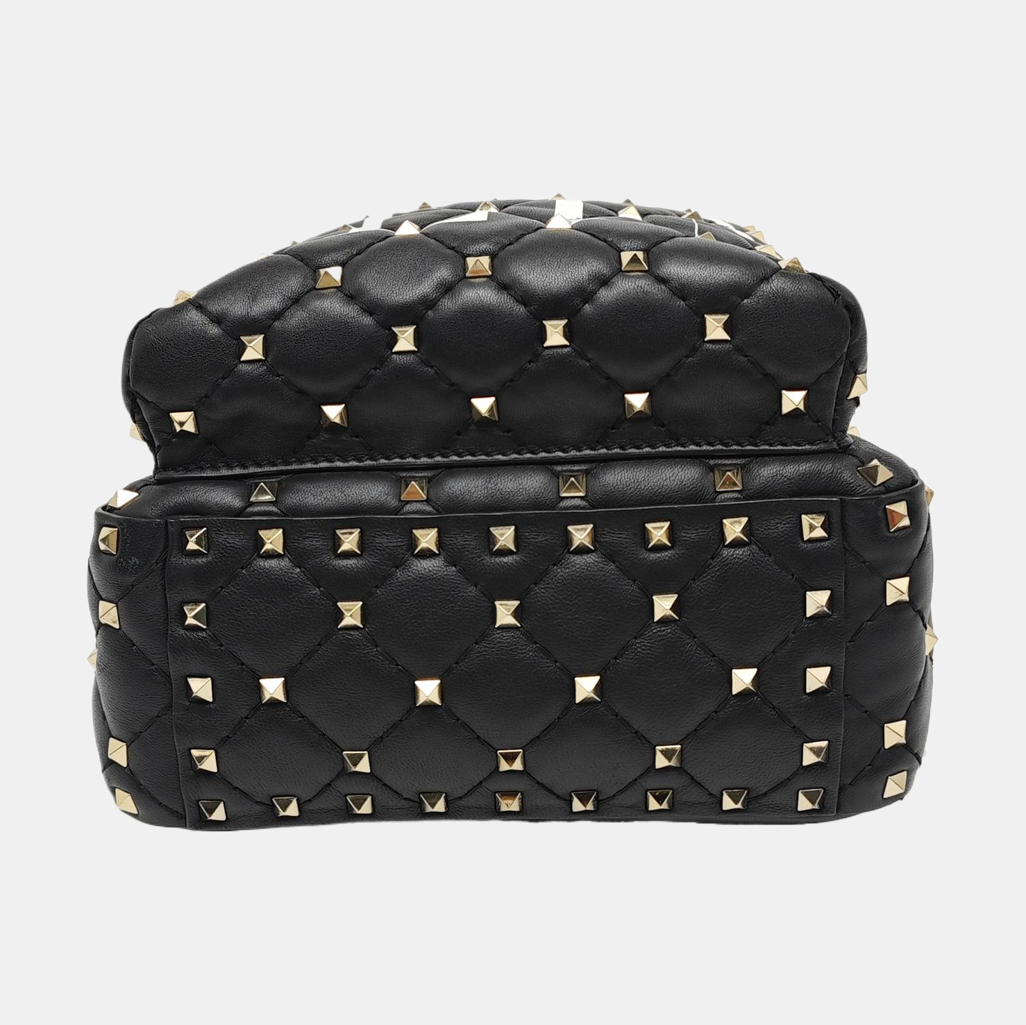 Spike Up Quilted Lambskin Black