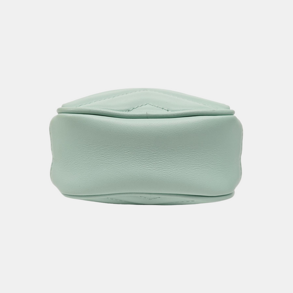 GG Marmont Mini Chevron Calfskin Green
