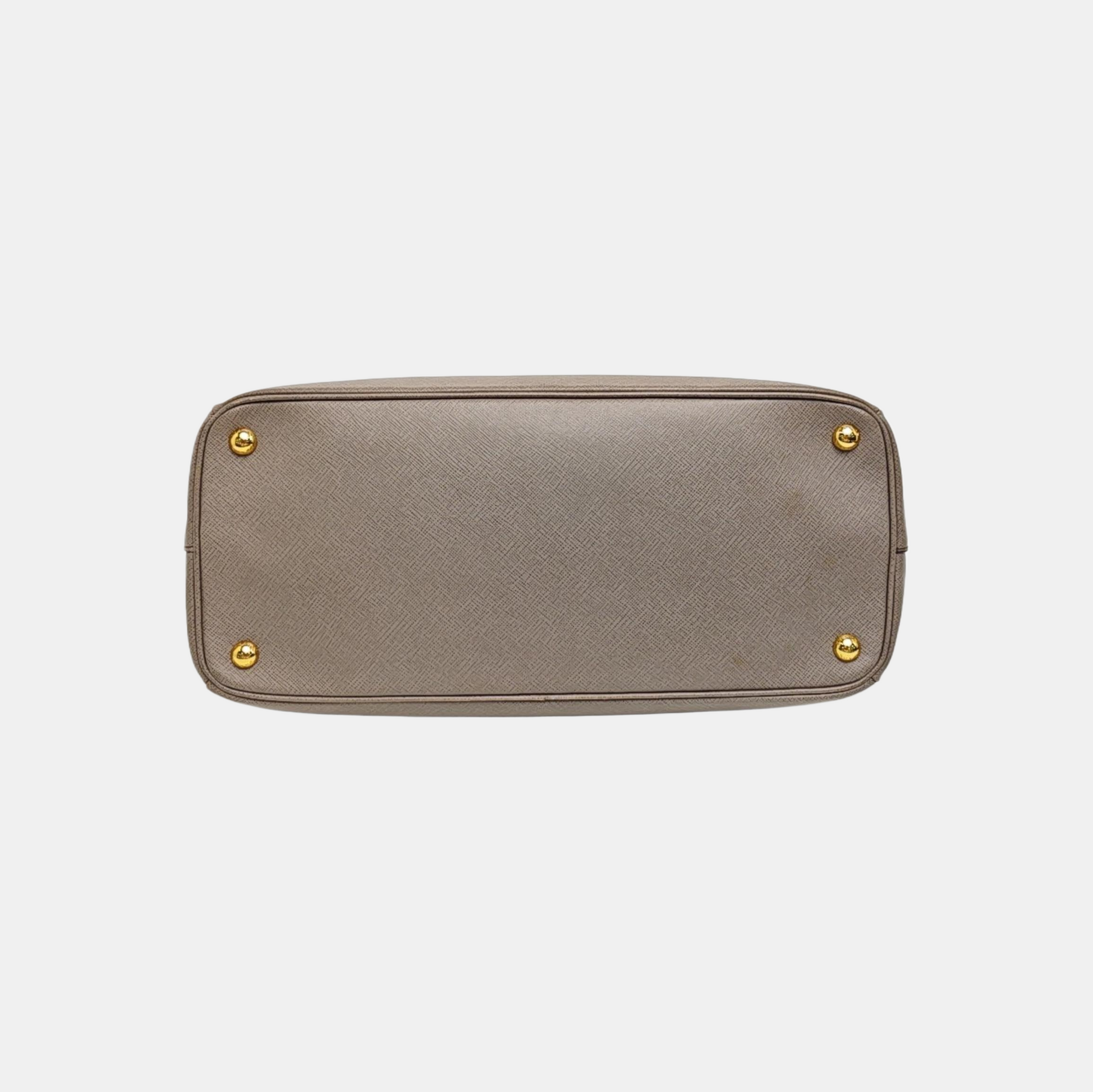 Galleria Extra Large Saffiano Calfskin Gray