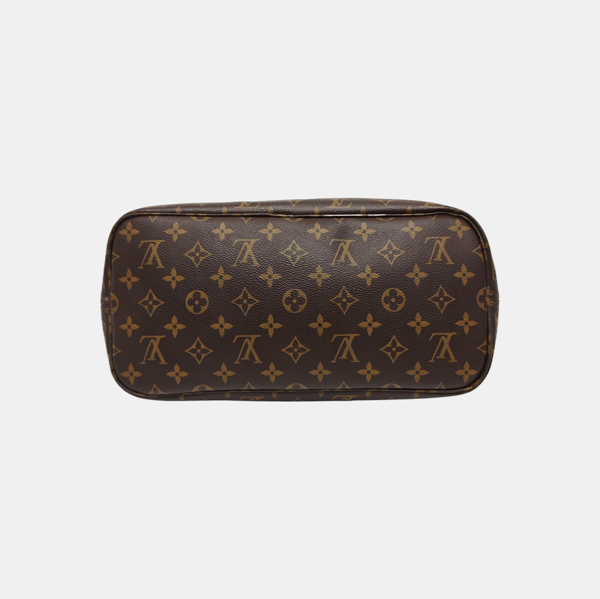 NEVERFULL MM Monogram Coated Canvas Brown