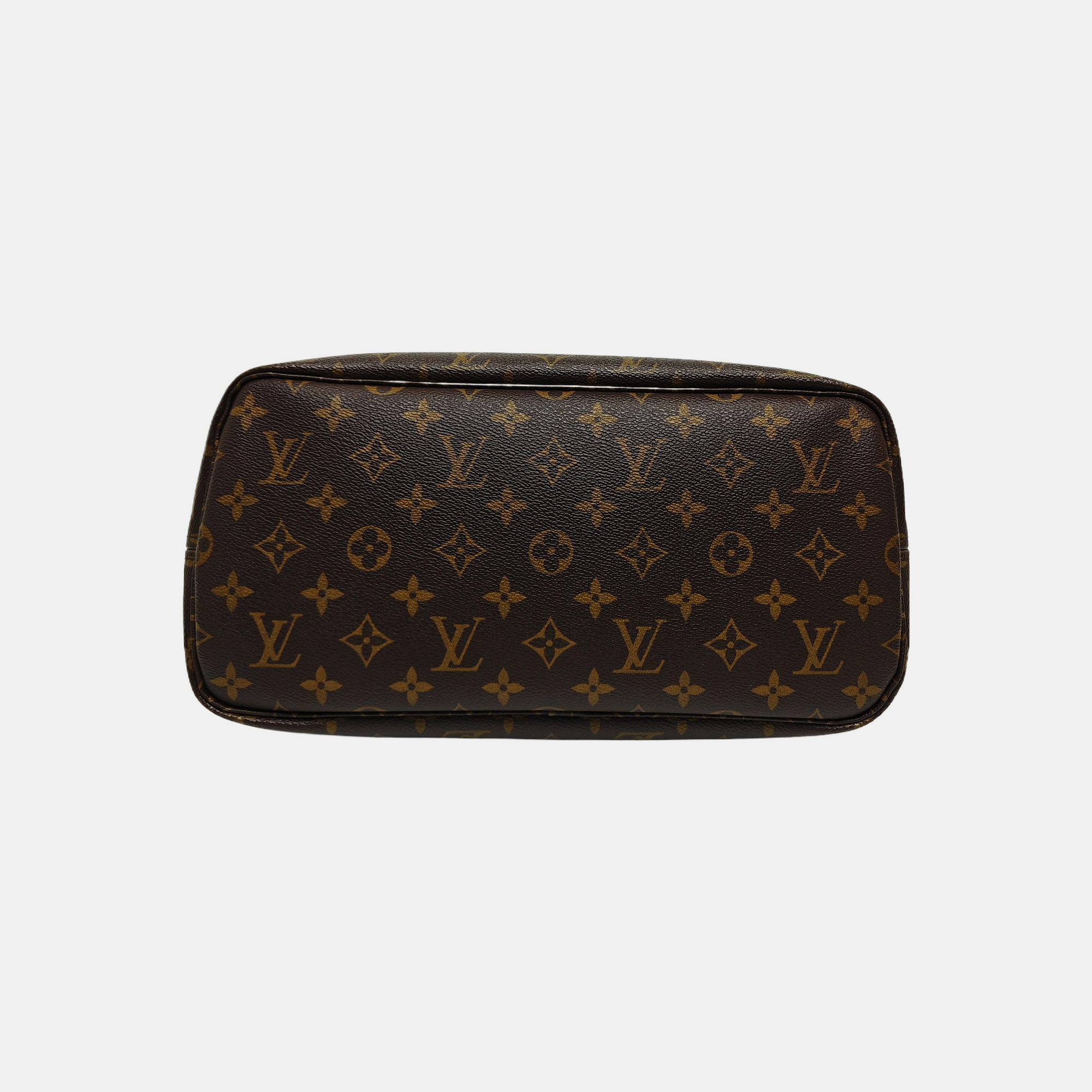 NEVERFULL MM Monogram Coated Canvas Brown