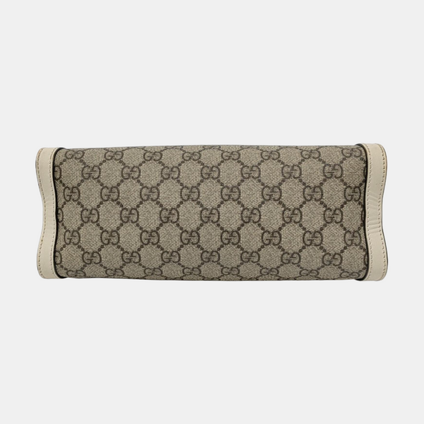 Padlock Small Monogram Coated Canvas Beige