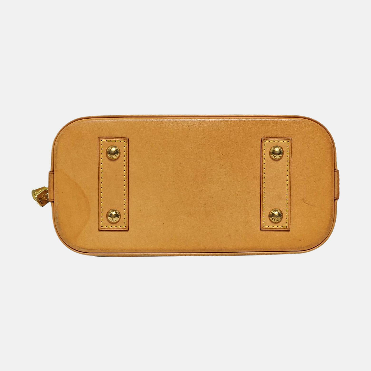 ALMA BB Monogram Coated Canvas Brown
