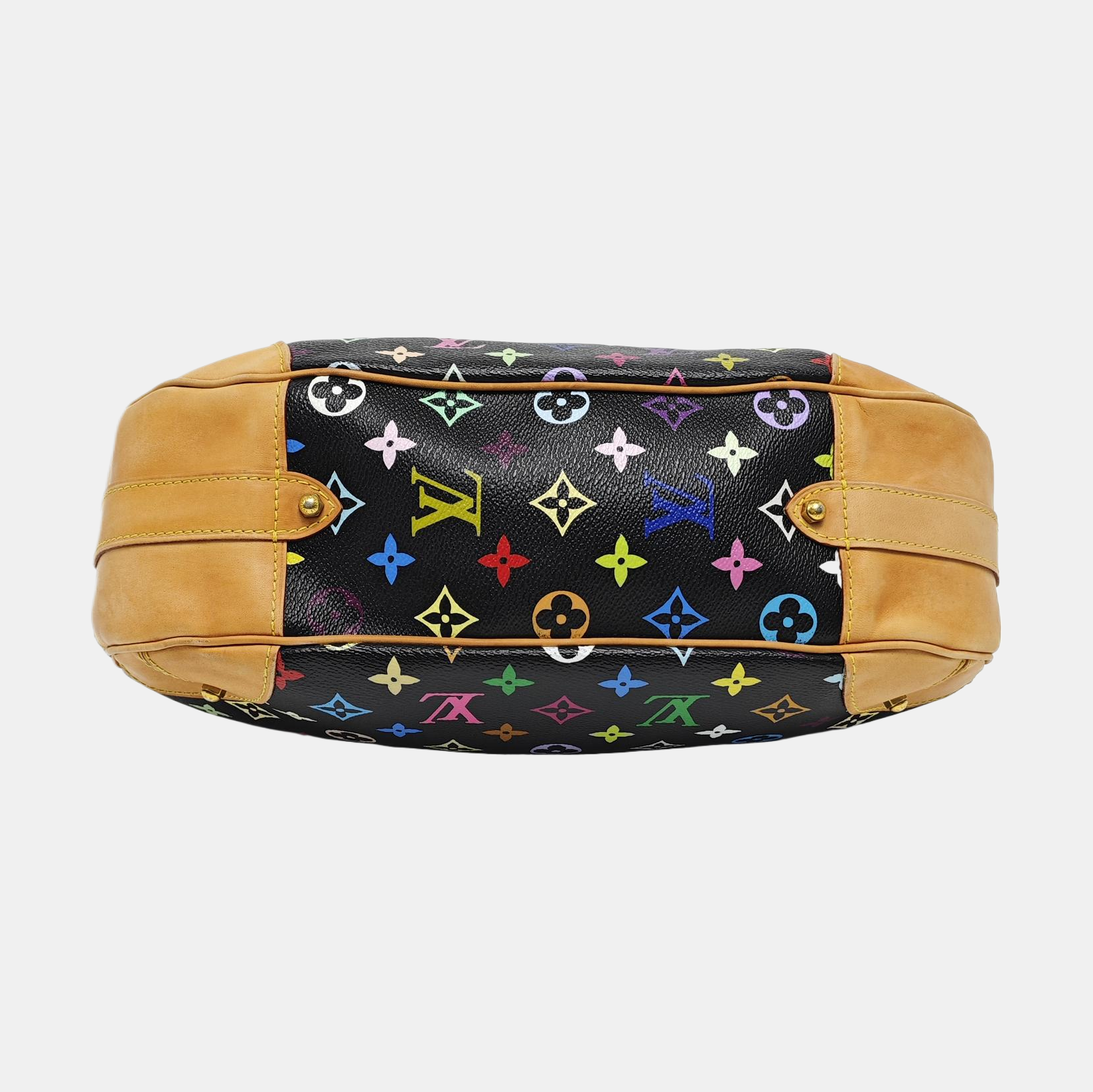GRETA Monogram Coated Canvas Black